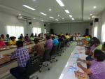 ดำเนินการประชุมหารือการดำเนินงานประเพณีบายศรี  สู่ขวัญข้าว ประจำปี 2559  